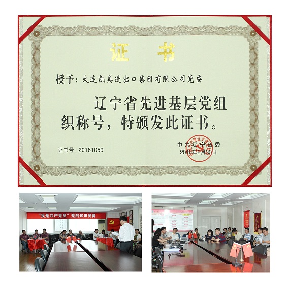 大連凱美集團(tuán)喜獲遼寧省先進(jìn)基層黨組織稱號(hào)